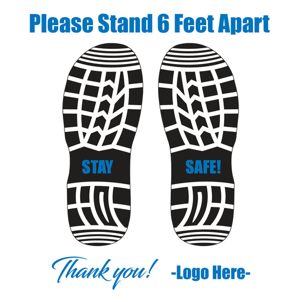 Social Distance Floor Decals