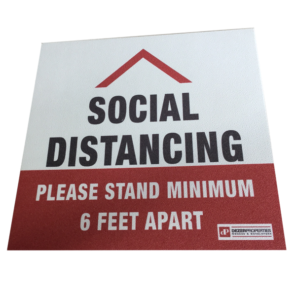 Social Distance Floor Decals
